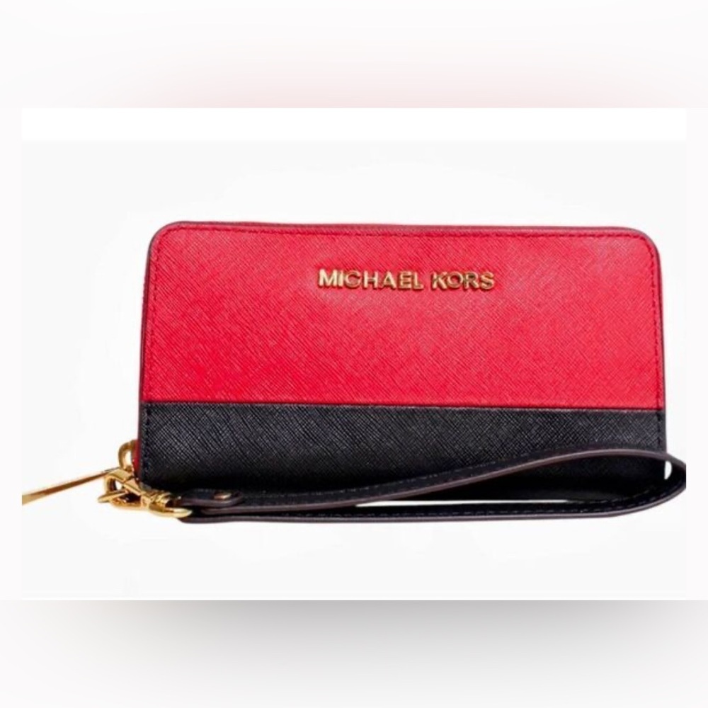 Michael Kors Red and Black Wallet